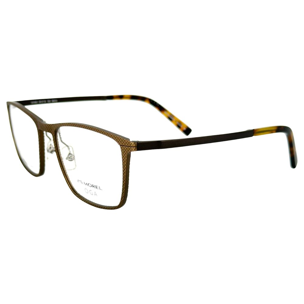Morel OGA 10145O Mens Metal Eyeglass Frame MG12 Brown 54-18 France
